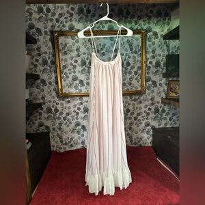 Free People Red and White Striped Chemise